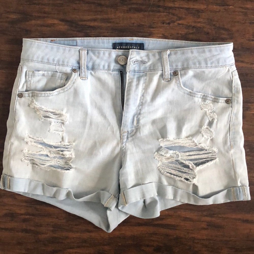 Light Wash Denim Shorts